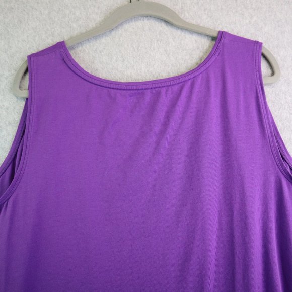 Catherines Camisole Tank Top Womens 3X Purple Suprema Collection Stretch Layers - Picture 6 of 13